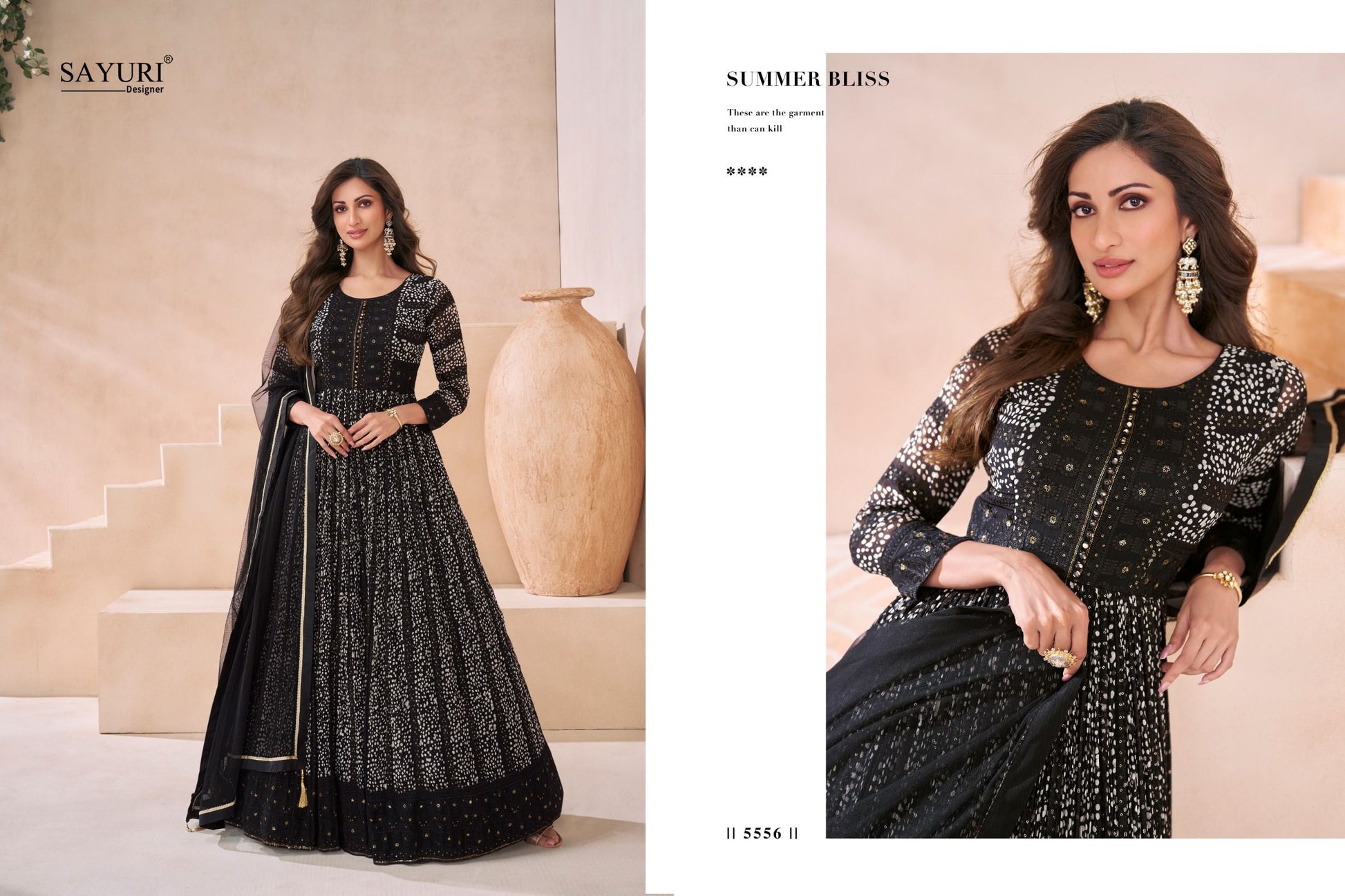 5556 Kasheesh Sayuri Gown Dupatta Set