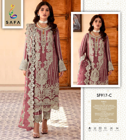 917C Safa Creation Pakistani Salwar Suits