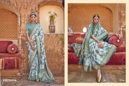 744 Dev Bhumi Kreshva Pv Silk Sarees