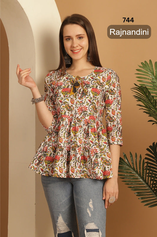 744 Rajnandini Cotton Women Top