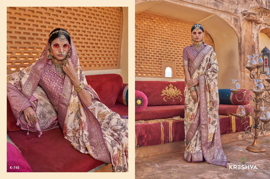 745 Dev Bhumi Kreshva Pv Silk Sarees
