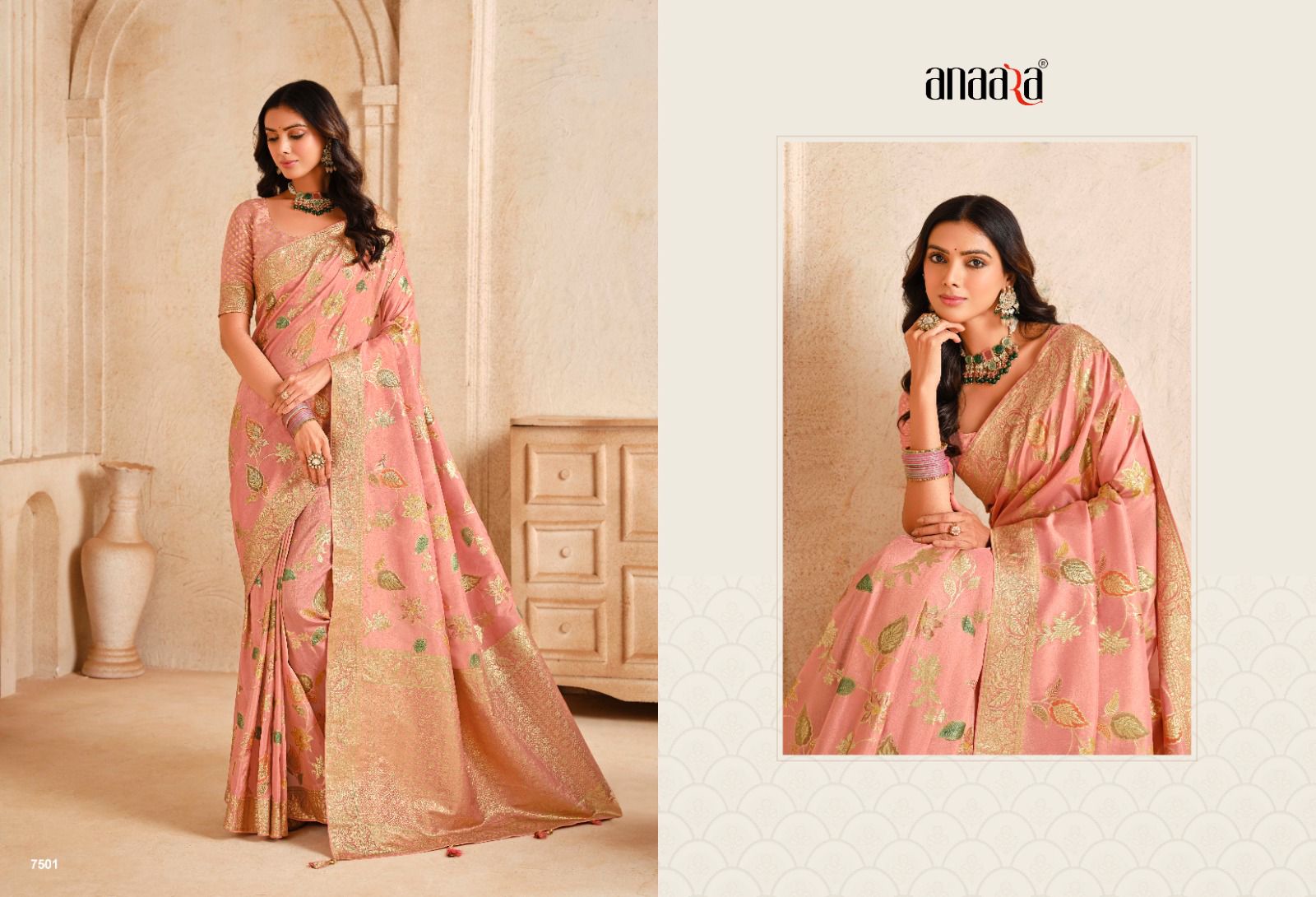 7501 Anaara Tathastu Zari Work Sarees