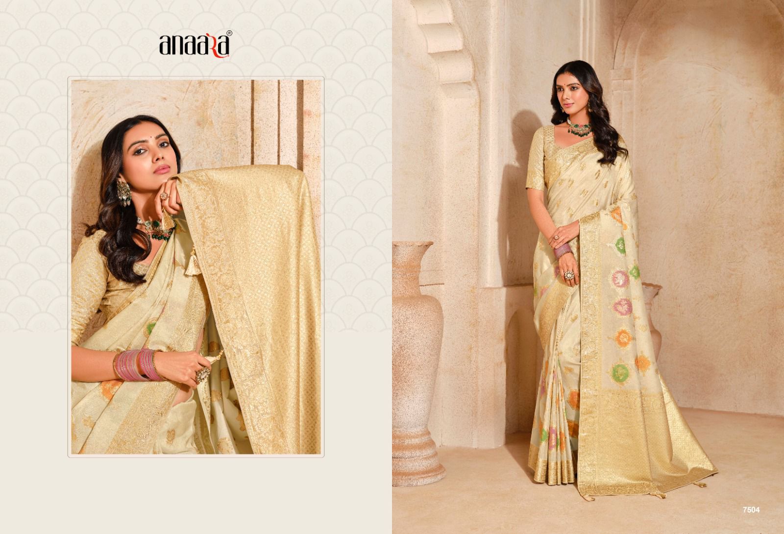 7504 Anaara Tathastu Zari Work Sarees