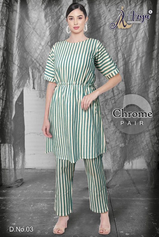 Chrome 03 Adm Kurti Pant Set