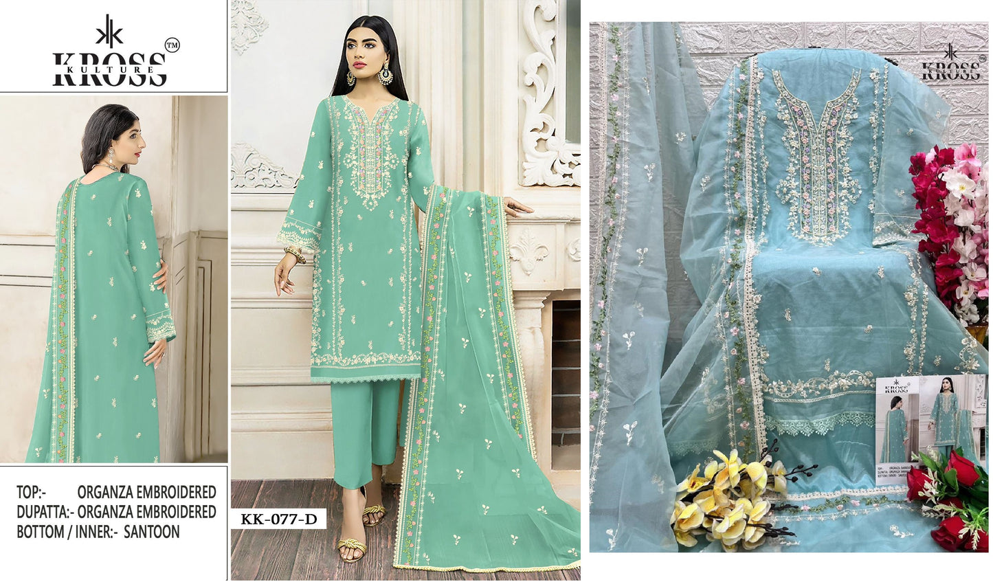 Kk-77D Kross Kulture Pakistani Salwar Suits