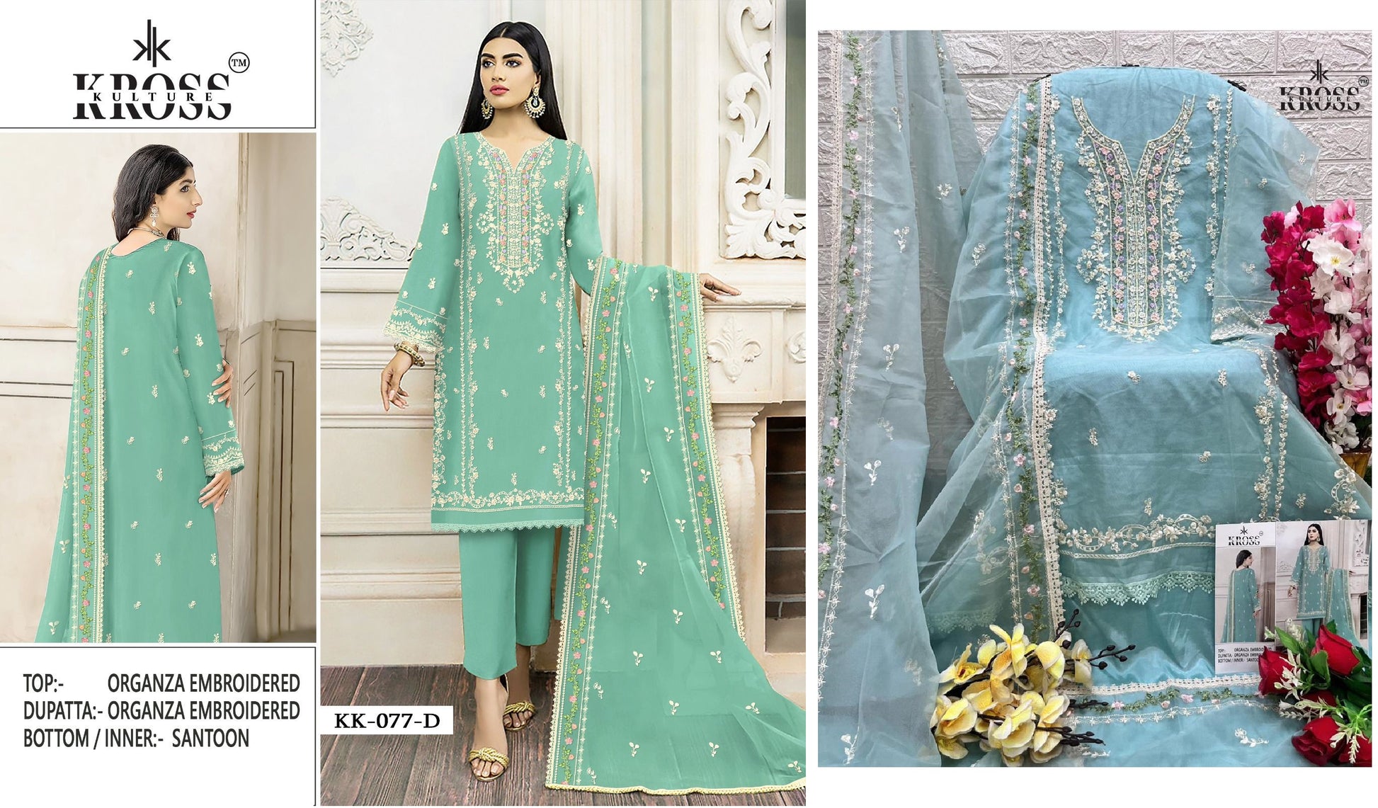 Kk-77D Kross Kulture Pakistani Salwar Suits