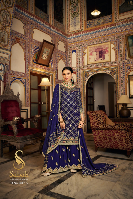 1017A Zeel Sabah Unstitched Suits