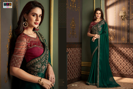 1202 Sandalwood Vol 12 Tfh Sarees