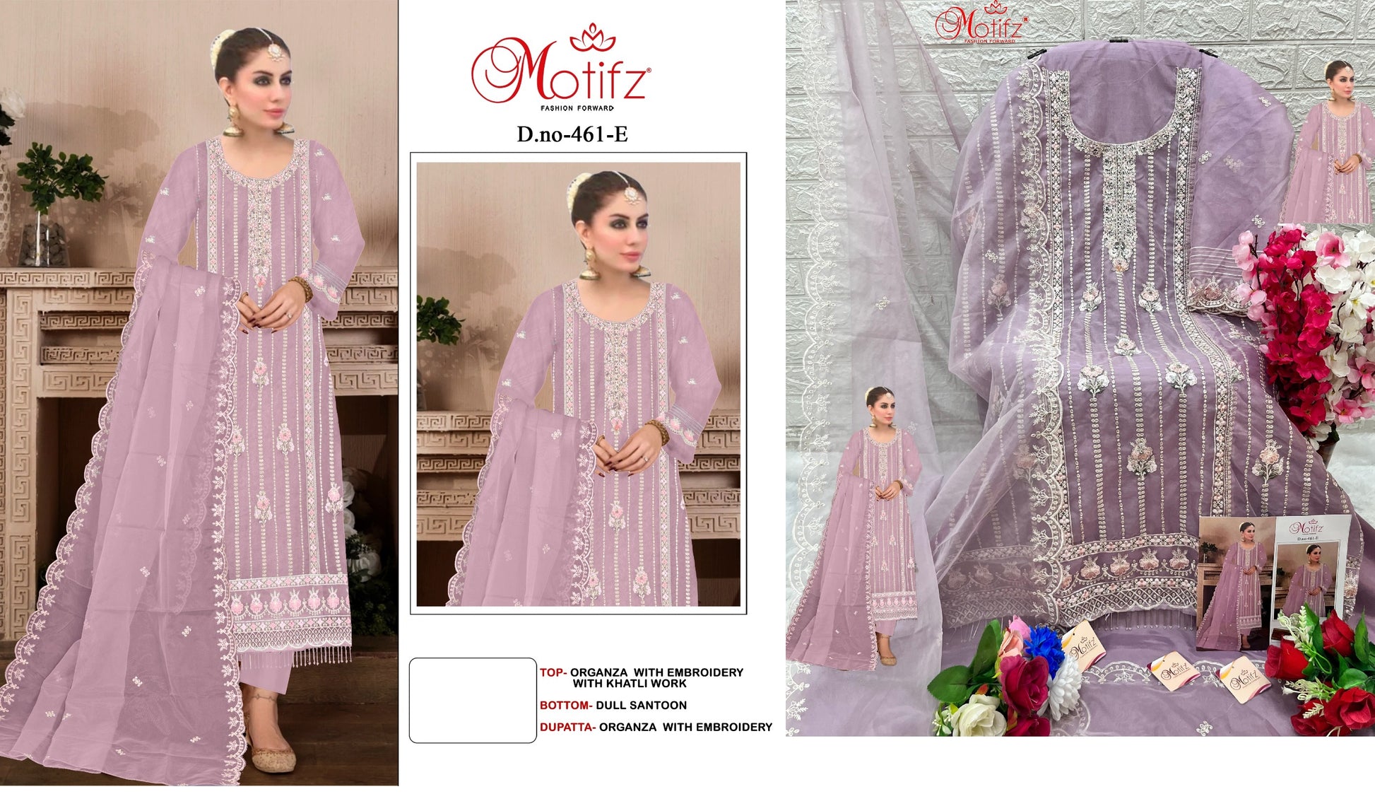461E Motifz Pakistani Salwar Suits