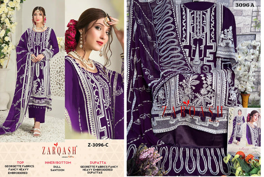 3096C Zarqash Pakistani Salwar Suits