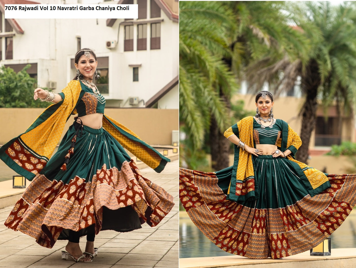 7076 Rajwadi Vol 10 Navratri Garba Chaniya Choli