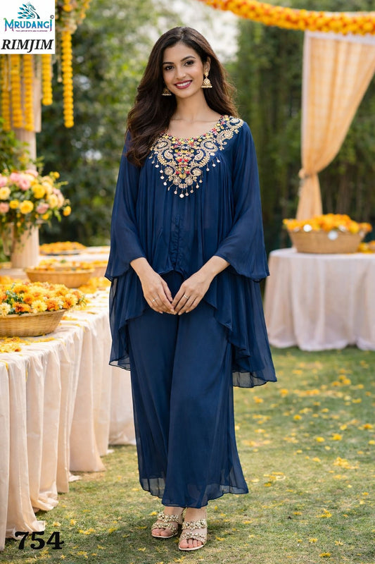 754 Rimjim Mrudangi Pure Viscose Kaftan Pant Set