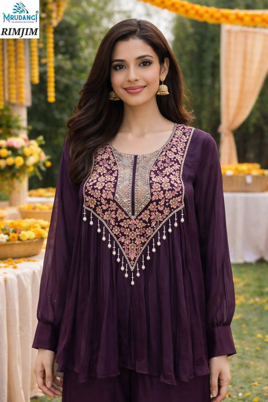 755 Rimjim Mrudangi Pure Viscose Kaftan Pant Set