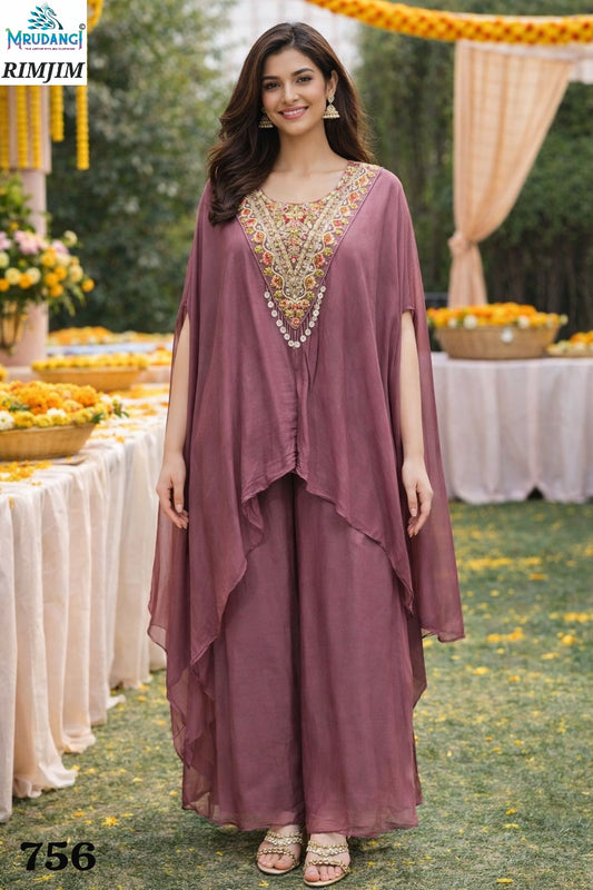 756 Rimjim Mrudangi Pure Viscose Kaftan Pant Set