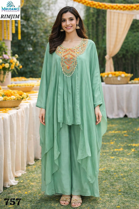 757 Rimjim Mrudangi Pure Viscose Kaftan Pant Set