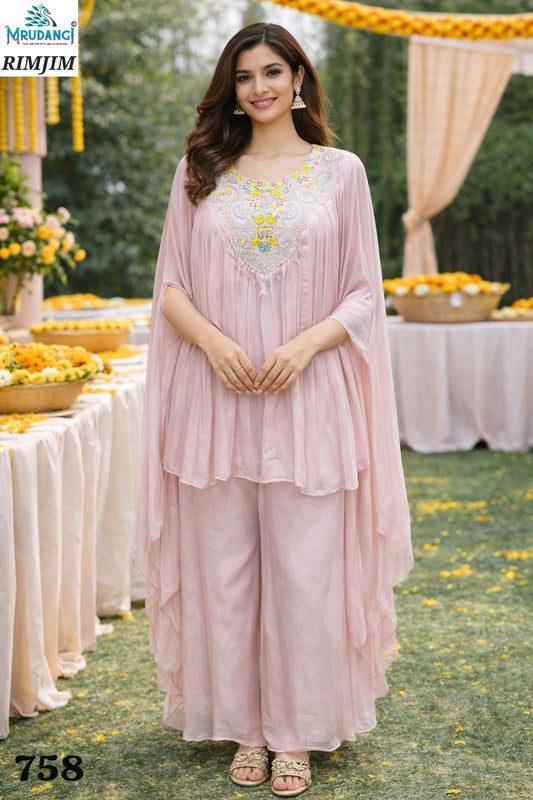 758 Rimjim Mrudangi Pure Viscose Kaftan Pant Set