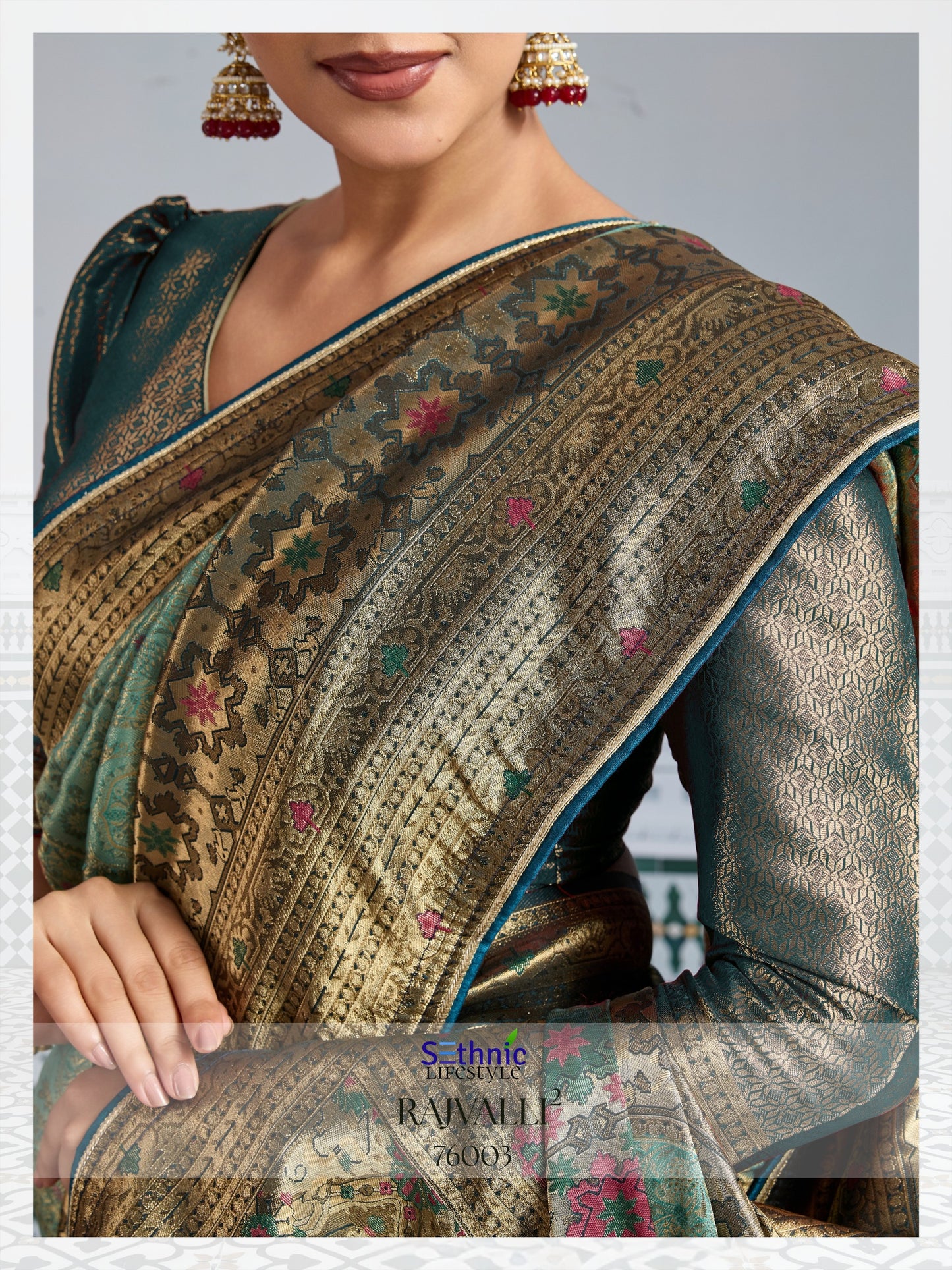 76003 Rajvalli Vol 2 Sethnic Kanjivaram Silk Sarees