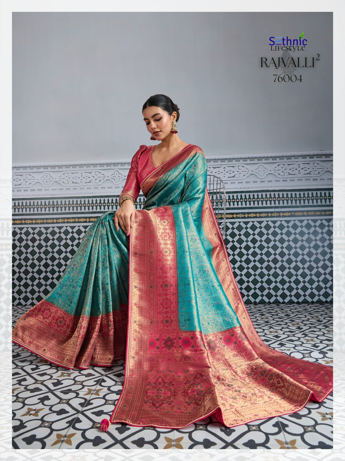 76004 Rajvalli Vol 2 Sethnic Kanjivaram Silk Sarees