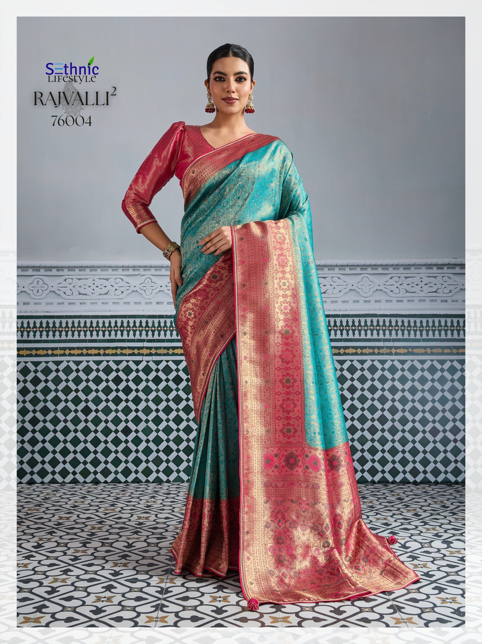 76004 Rajvalli Vol 2 Sethnic Kanjivaram Silk Sarees