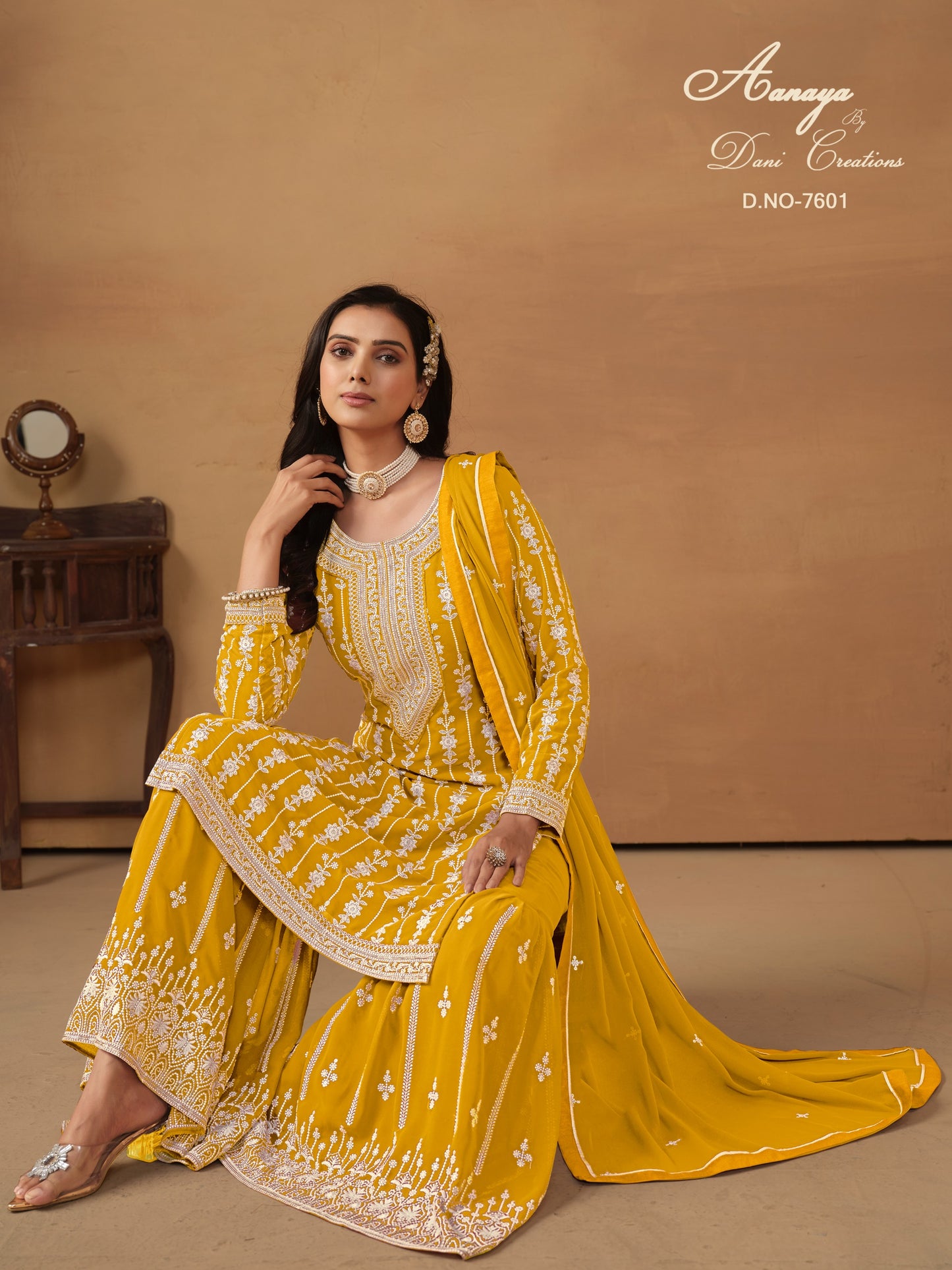 7601 Aanaya Vol 176 Dani Creation Sharara Pakistani Salwar Suits