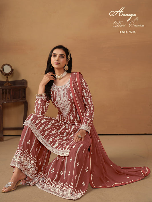 7604 Aanaya Vol 176 Dani Creation Sharara Pakistani Salwar Suits