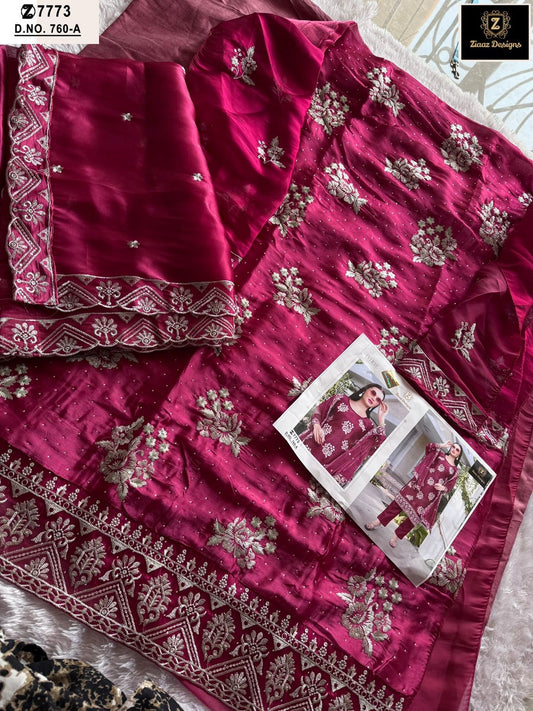 760A Ziaaz Designs Diamond Work Pakistani Salwar Suits