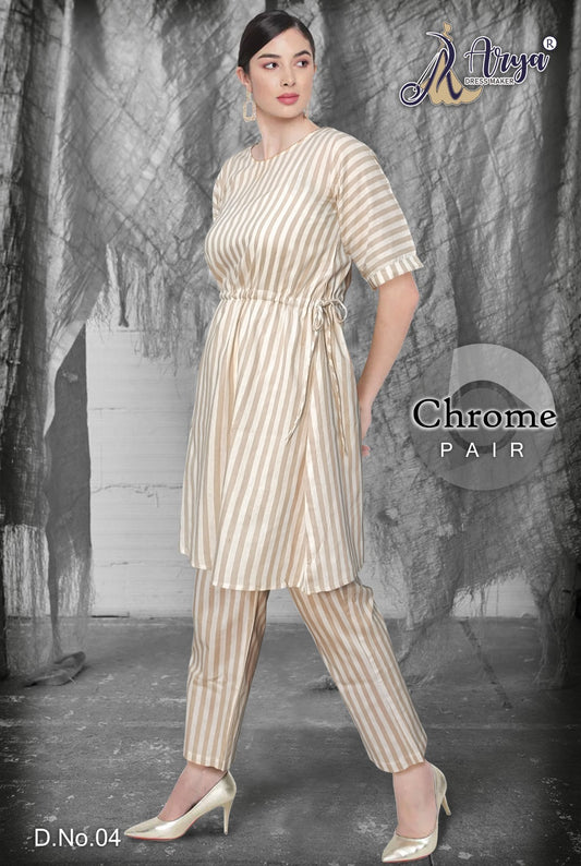 Chrome 04 Adm Kurti Pant Set