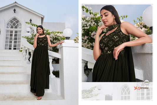 4842 Flory Vol 28 Shubhkala Gown Dupatta Set