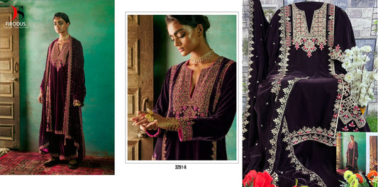 3291A Deepsy Velvet Suits