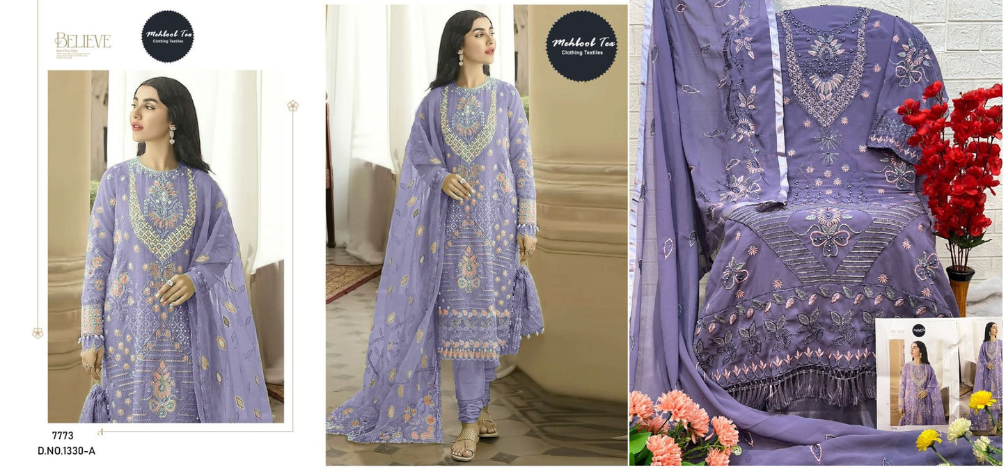 1330A Mehboob Tex Pakistani Salwar Suits