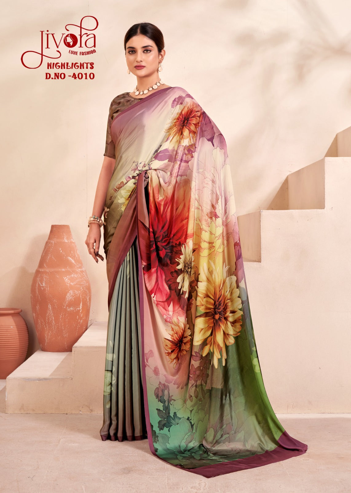 4010 Highlight Jivora Sarees