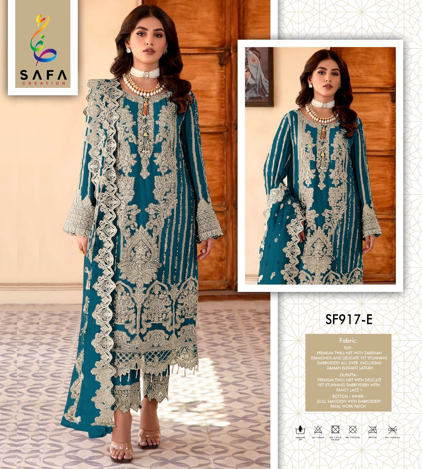 917E Safa Creation Pakistani Salwar Suits