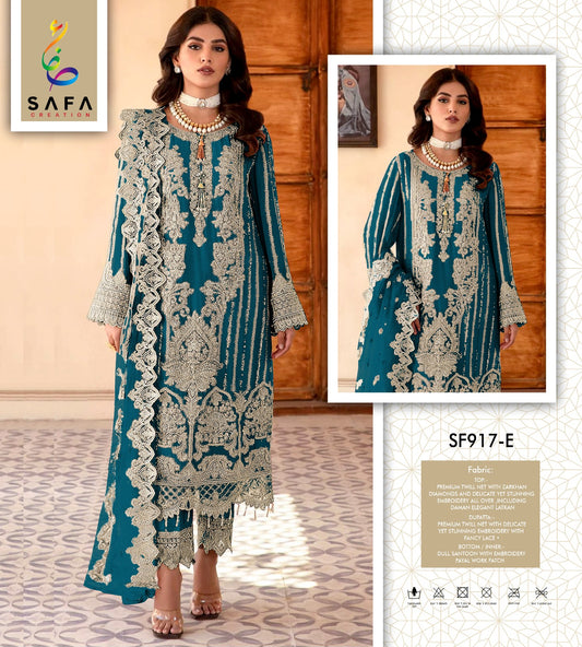 917E Safa Creation Pakistani Salwar Suits