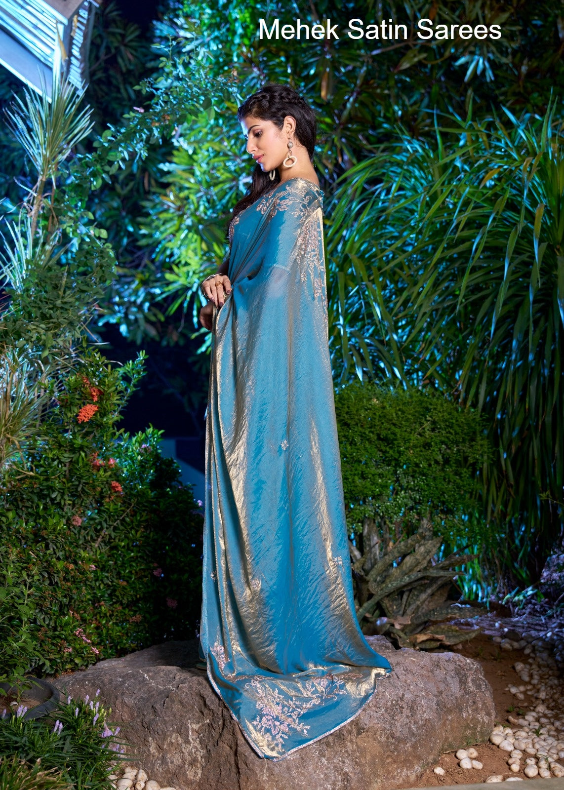 764A Mehek Satin Sarees