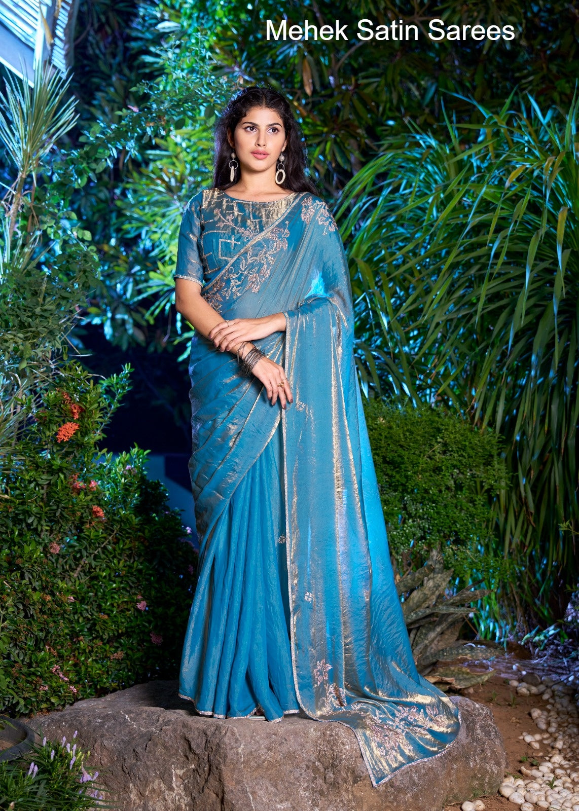764A Mehek Satin Sarees