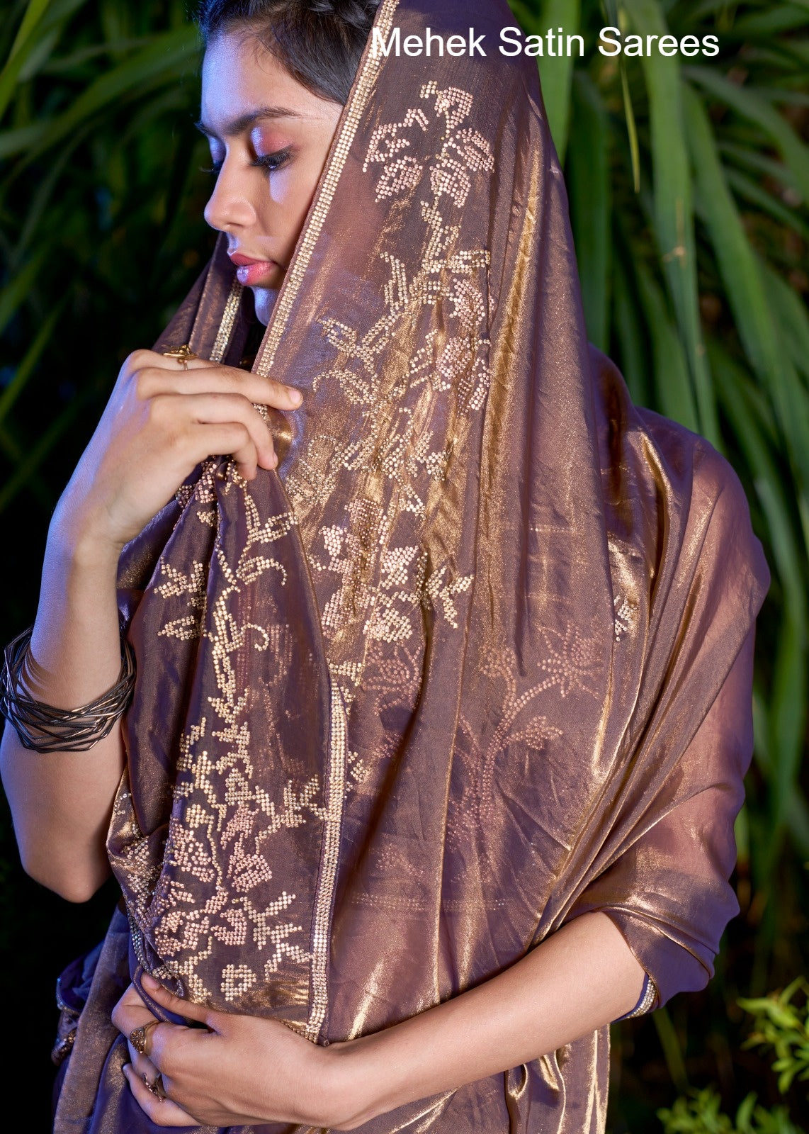 764D Mehek Satin Sarees