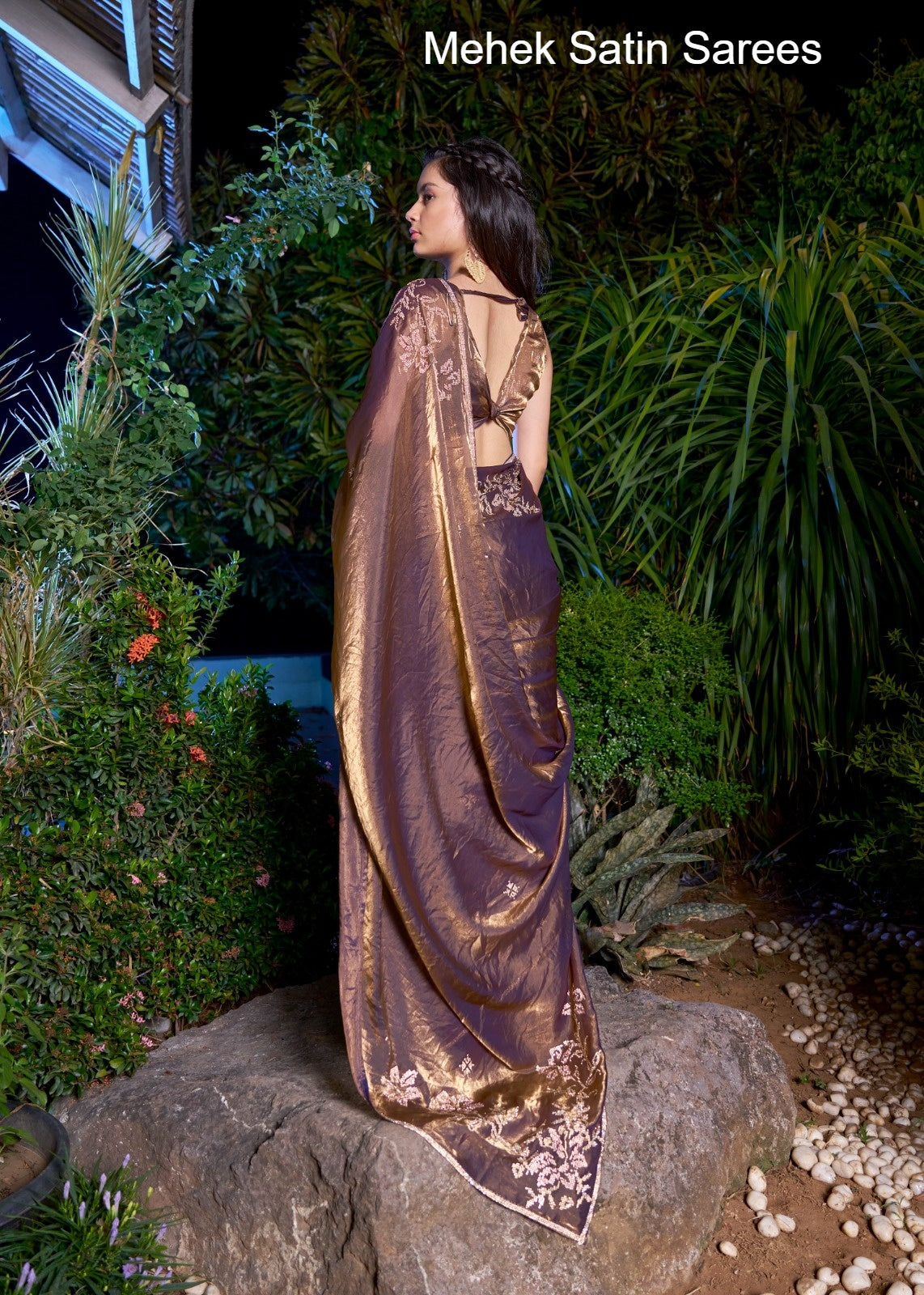 764D Mehek Satin Sarees