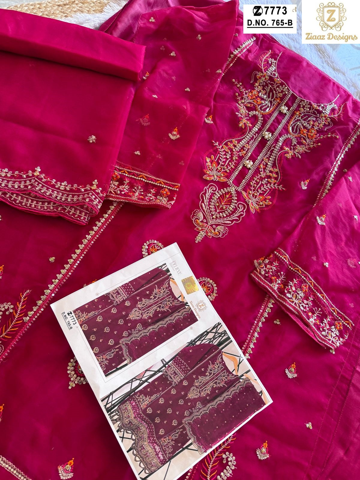 765B Ziaaz Designs Embroidery Pakistani Salwar Suits