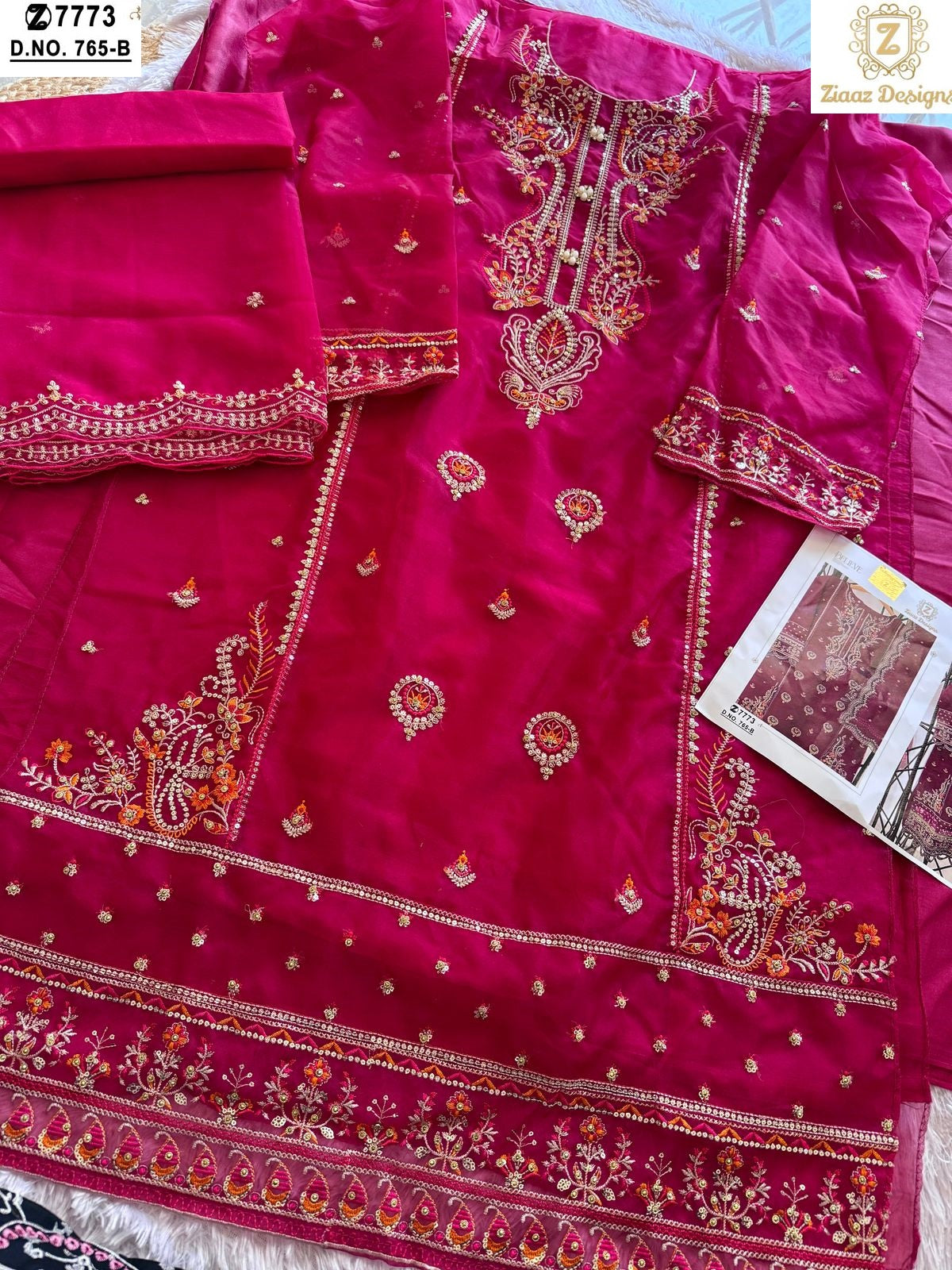 765B Ziaaz Designs Embroidery Pakistani Salwar Suits