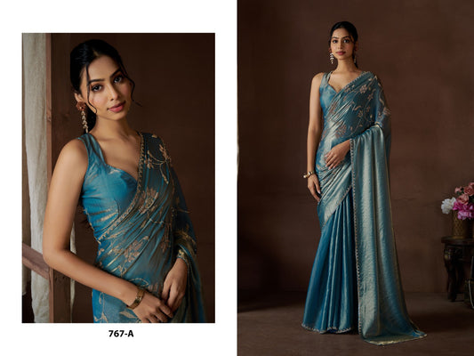 767A Mehek Satin Silk Sarees
