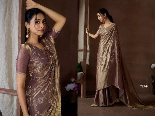 767B Mehek Satin Silk Sarees