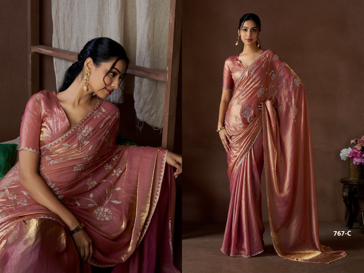 767C Mehek Satin Silk Sarees