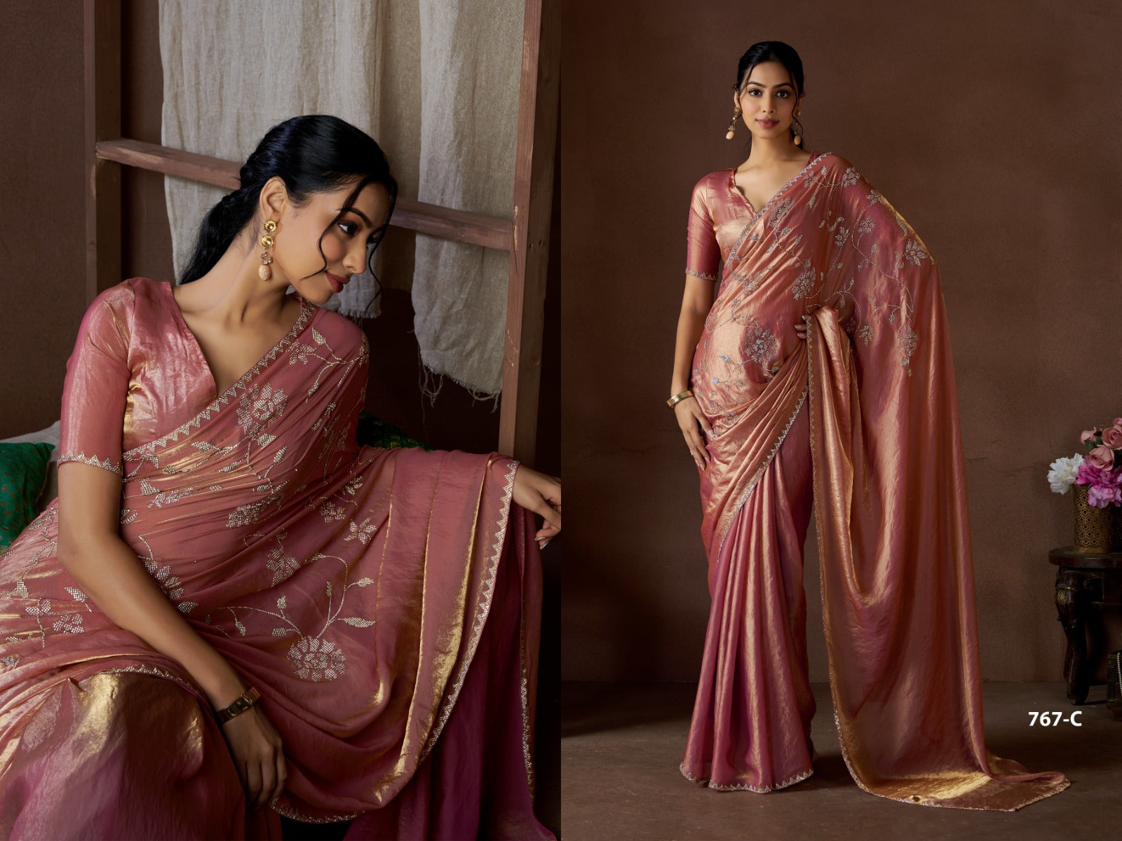 767C Mehek Satin Silk Sarees