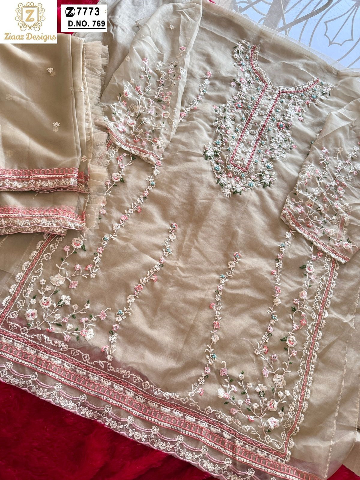 769 Ziaaz Designs Handwork Pakistani Salwar Suits