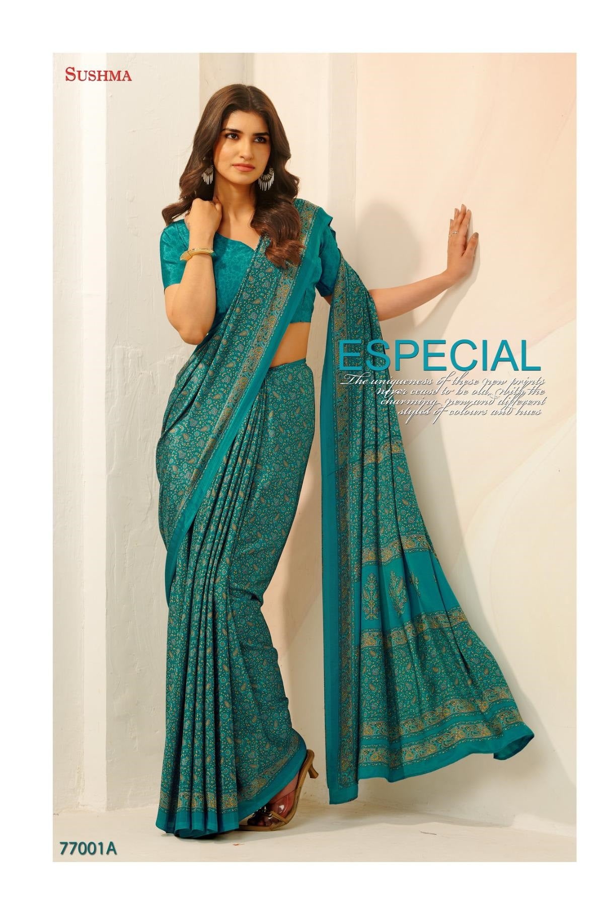 77001A Pristine Sushma Crape Sarees
