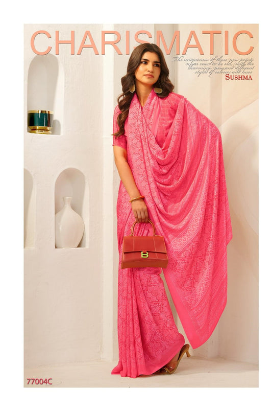 77004C Pristine Sushma Crape Sarees