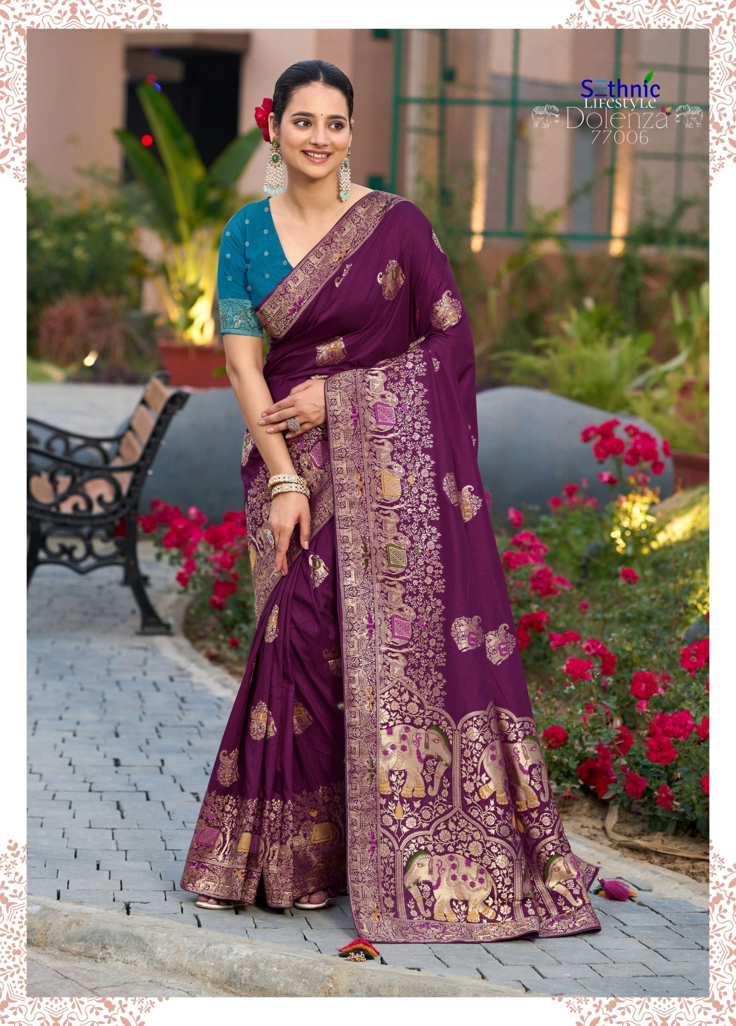 77006 Dolenza Vol 2 Sethnic Dola Silk Sarees