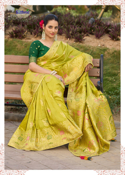 77007 Dolenza Vol 2 Sethnic Dola Silk Sarees