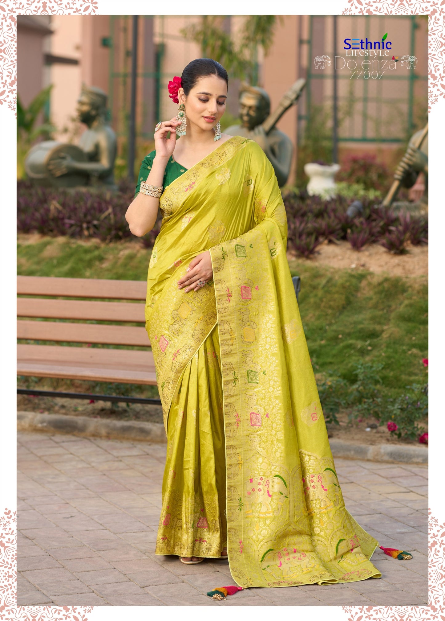 77007 Dolenza Vol 2 Sethnic Dola Silk Sarees