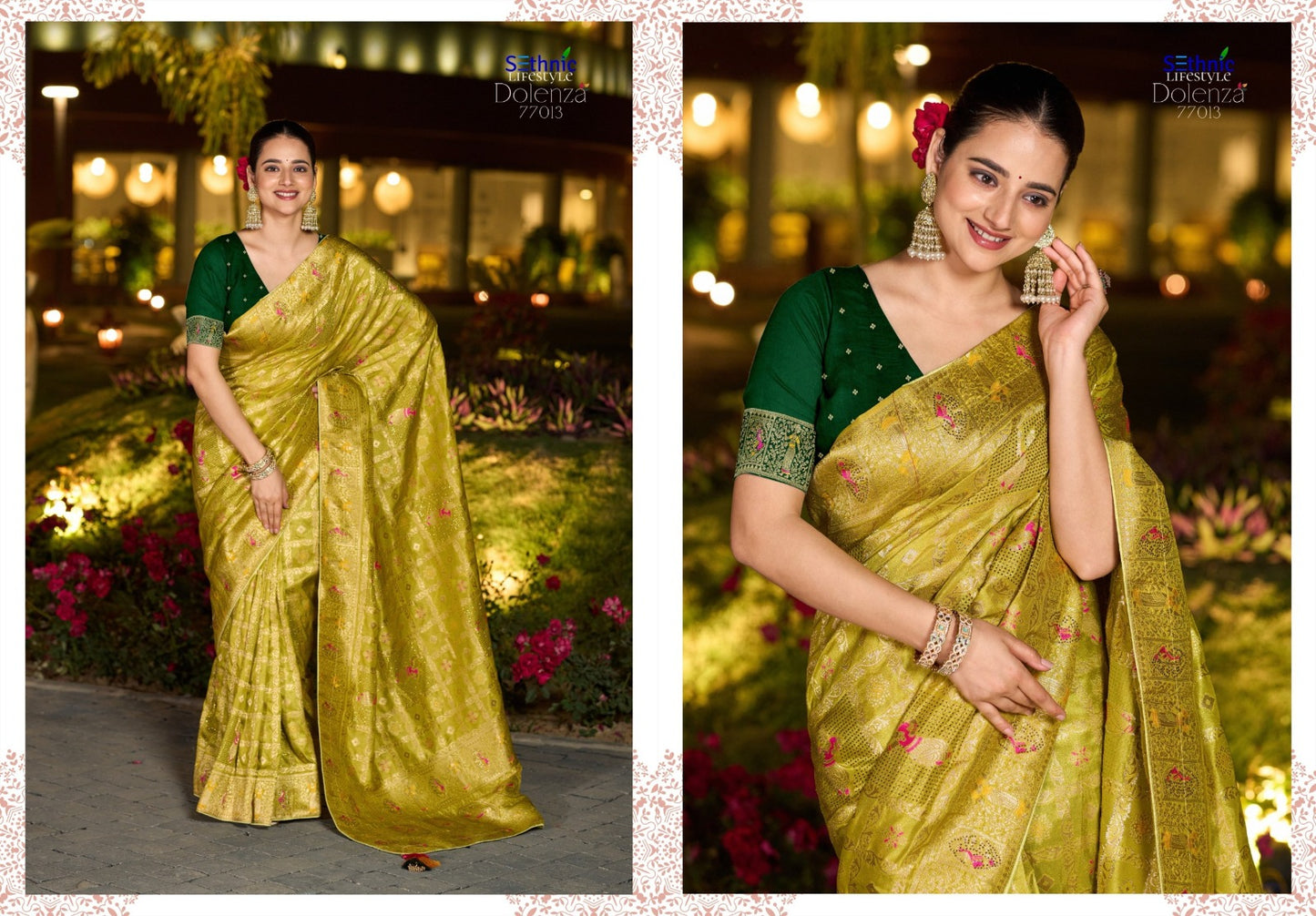 77013 Dolenza Vol 3 Sethnic Dola Silk Sarees